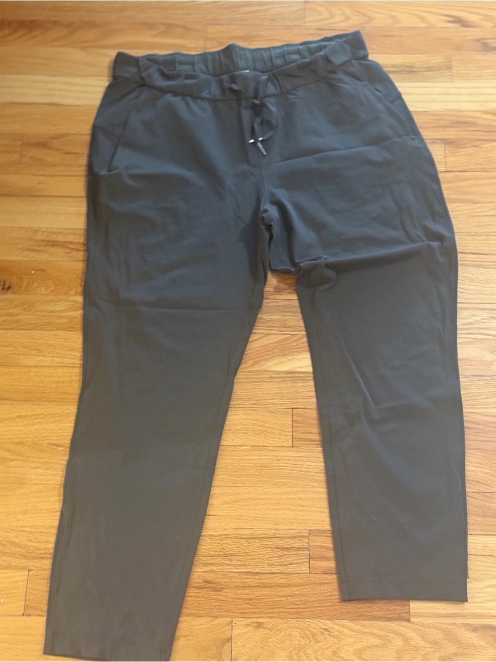 Women’s Stretch Drawstring Pants - Olive - Picture 1 of 3